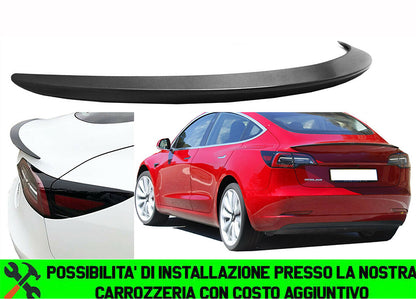 TESLA MODEL 3 2017+ REAR HOOD SPOILER SPORTY LOOK - ABS