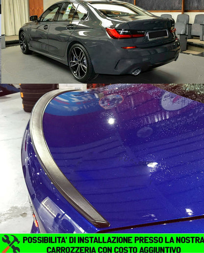 BMW SERIE 3 G20 BERLINA SPOILER POSTERIORE SUL COFANO LOOK M / M3 - ABS - AUTOELEGANCERICAMBI