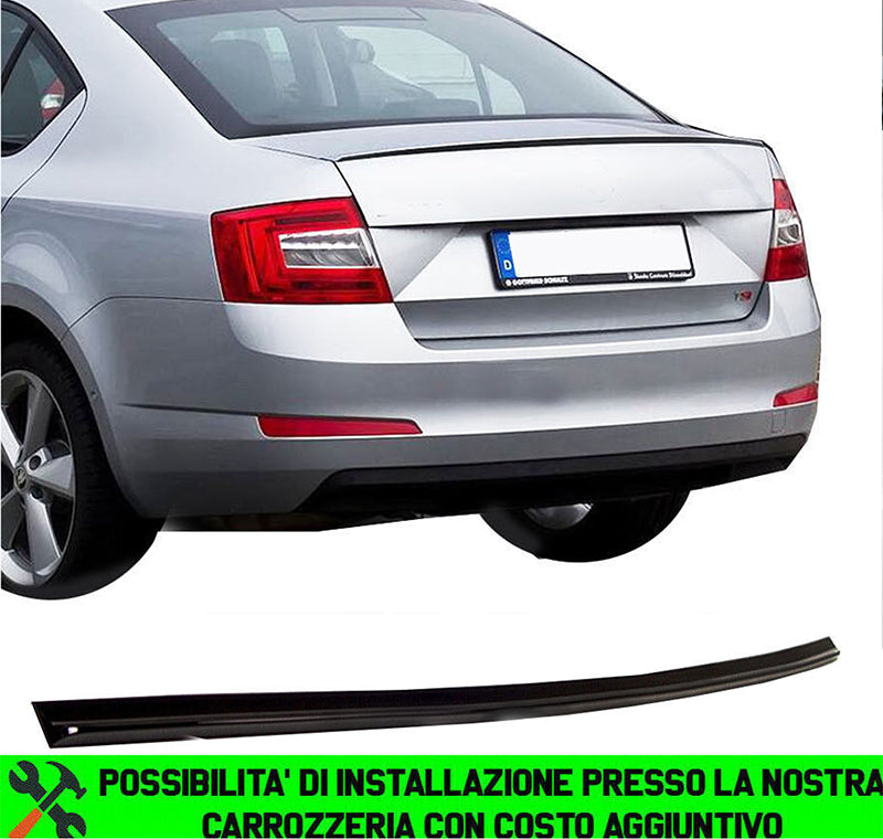SKODA OCTAVIA III 2012-2017 REAR BONNET SPOILER SPORTY LOOK - ABS