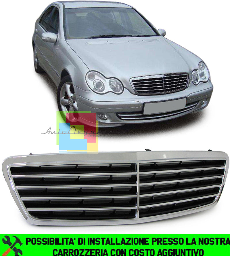 MERCEDES CLASSE C W203 2004-2007 GRIGLIA ANTERIORE LOOK AMG