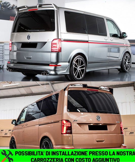 VW TRANSPORTER T6 SPOILER POSTERIORE SUL TETTO LOOK SPORTIVO