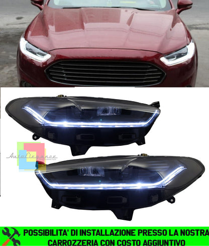 FORD MONDEO V 2013-2016 FARI NERI ANTERIORI FRECCE DINAMICHE LED / SCORREVOLI