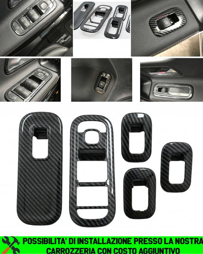 MERCEDES CLASSE A W177 SET MODANATURE PULSANTI FINESTRINI CARBON LOOK