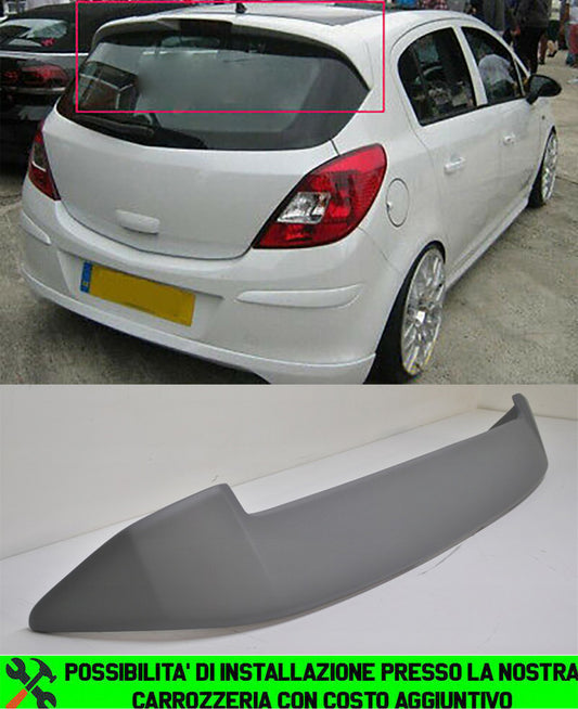 OPEL CORSA D 5 PORTE 2006-2014 SPOILER POSTERIORE SUL TETTO OPC