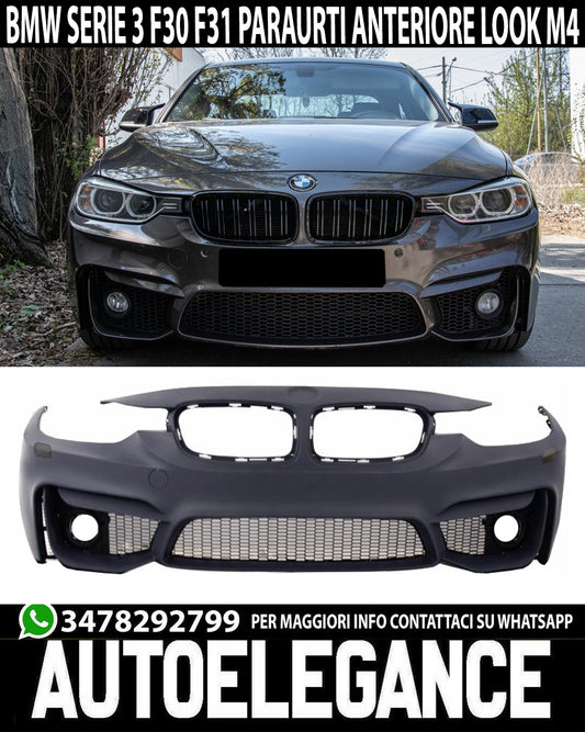 FRONT BUMPER BMW 3 SERIES F30 F31 2011-2018 M3 EVO LOOK IN ABS