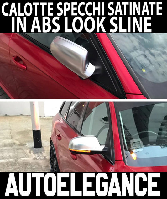 AUDI A3 8P 2010-2012 COPERTURE SATINATE SPECCHI - CALOTTE SPECCHIETTI SLINE .- AUTOELEGANCERICAMBI