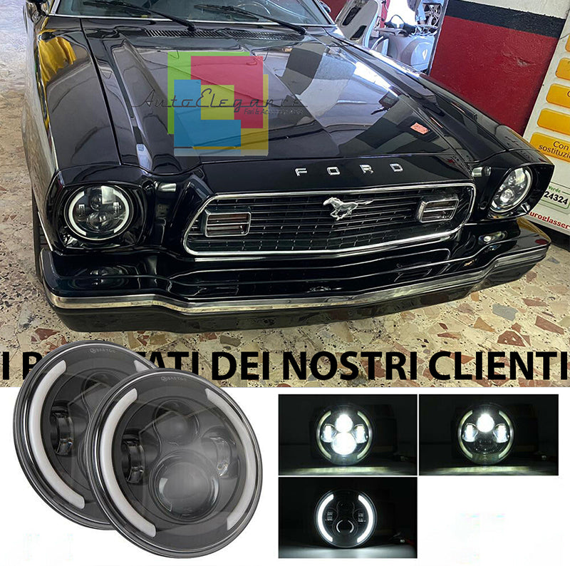 FORD MUSTANG MACH 1 FARI ANTERIORI LED CON LUCI DIURNE BIANCO 6000K