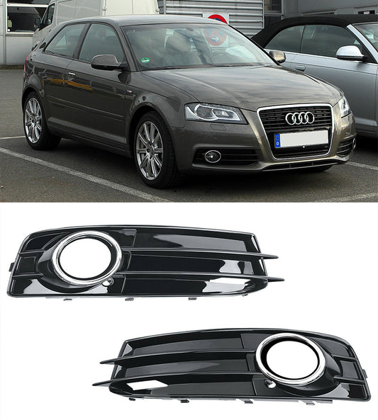 AUDI A3 8P 08-12 SLINE LIFT GRIGLIE FENDINEBBIA S3 PROFILO CROMATO TOP QUALITA AUTOELEGANCERICAMBI