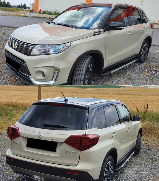 SUZUKI VITARA 2015+ PEDANE LATERALI SOTTO PORTA TOP QUALITA' ANTISCIVOLO SPORT