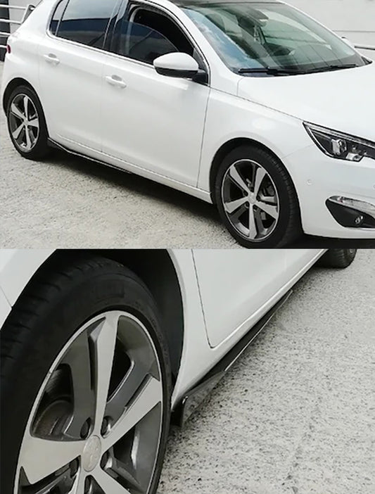LATERALI GT LINE LOOK PEUGEOT 308 II 5 PORTE 2013+ FLAPS SOTTO MINIGONNE ABS