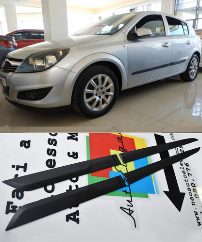 OPEL ASTRA H PROTEZIONE PORTIERE ADESIVE 3M IN ABS 4 PEZZI BOMBATURE PORTA