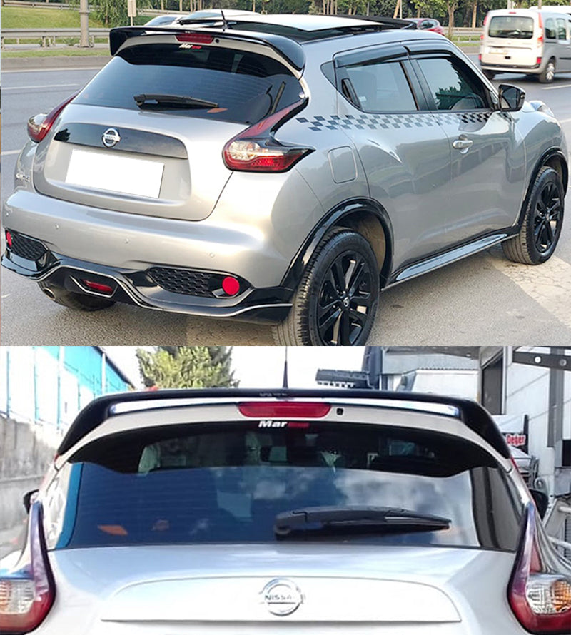 NISSAN JUKE 2010-2019 SPOILER SUL TETTO ALETTONE IN ABS LOOK SPORTIVO