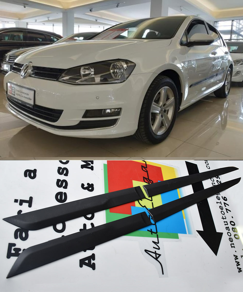 VW GOLF 7 MK7 PROTEZIONE PORTIERE ADESIVE 3M IN ABS 4 PEZZI BOMBATURE PORTA