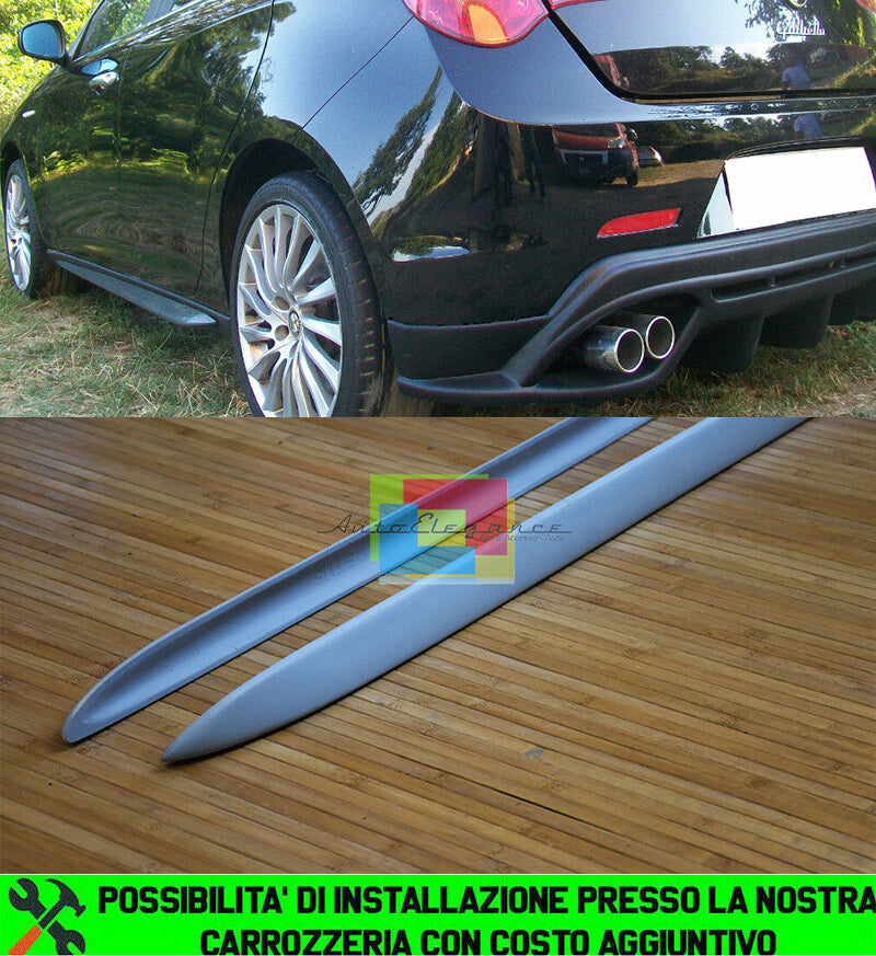 ALFA ROMEO GIULIETTA 2010+ MINIGONNE LATERALI SOTTO PORTA SPORTIVO TUNING AUTOELEGANCERICAMBI