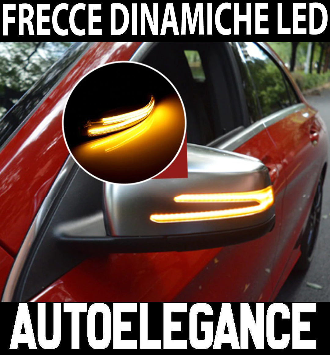 MERCEDES GLA X156 2014-2017 FRECCE LED DINAMICHE SPECCHI LATERALI SCORREVOLI -