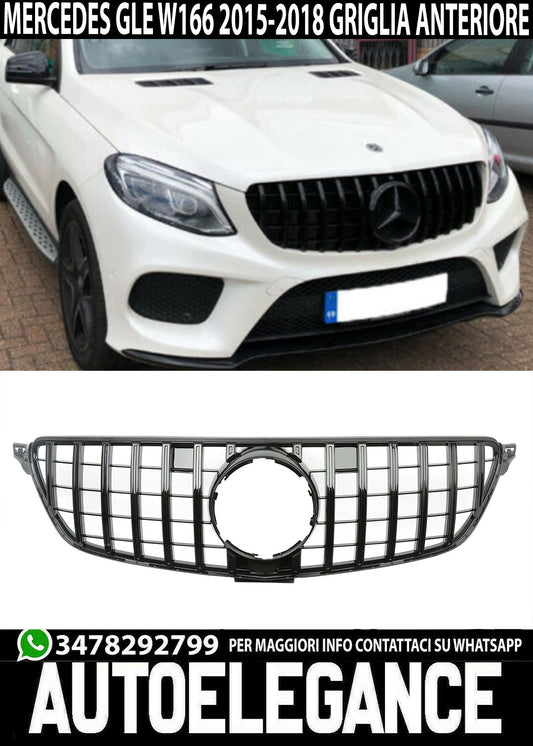 MERCEDES GLE W166 SUV 2015-2018 AMG FRONT GRILLE GLOSS BLACK