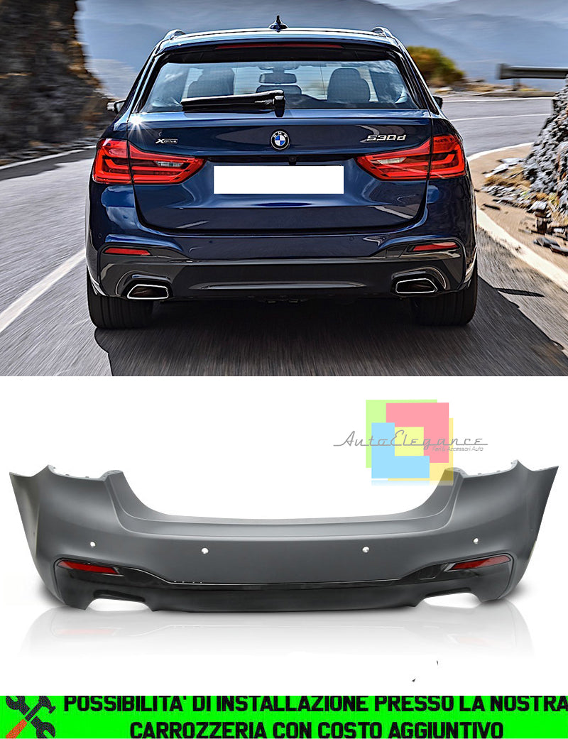 BMW SERIE 5 G31 TOURING 2017+ PARAURTI POSTERIORE LOOK M IN ABS AUTOELEGANCERICAMBI