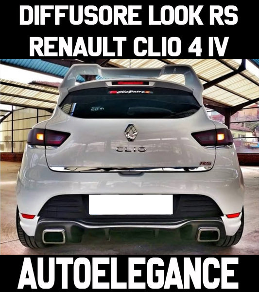 RENAULT CLIO 4 IV 2012-2019 DIFFUSORE POSTERIORE DESIGN RS