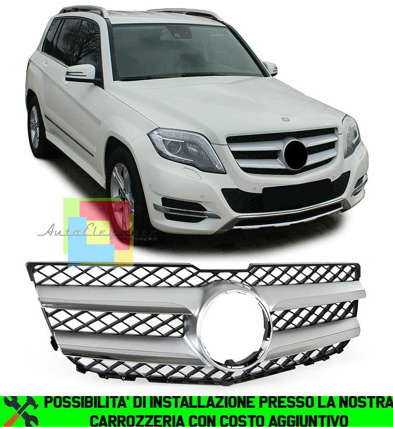 MERCEDES GLK X204 2008-2012  GRIGLIA ANTERIORE PROFILI CROMATI AMG