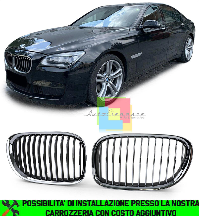 BMW SERIE 7 F01 F02 F03 F04 08-13 GRIGLIA ANTERIORE CALANDRA CROMATA M LOOK AUTOELEGANCERICAMBI