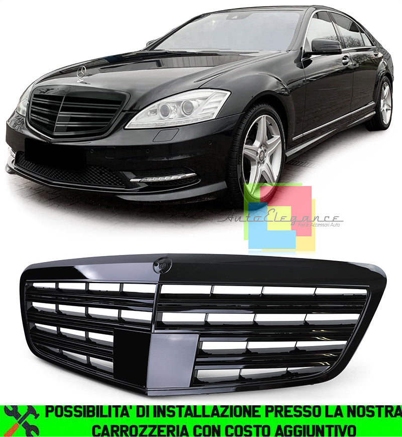 MERCEDES CLASSE S W221 DISTRONIC GRIGLIA ANTERIORE AMG NERO LUCIDO