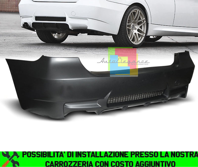 BMW SERIE 3 E90 BERLINA 2004-2012 PARAURTI POSTERIORE LOOK M3 AUTOELEGANCERICAMBI