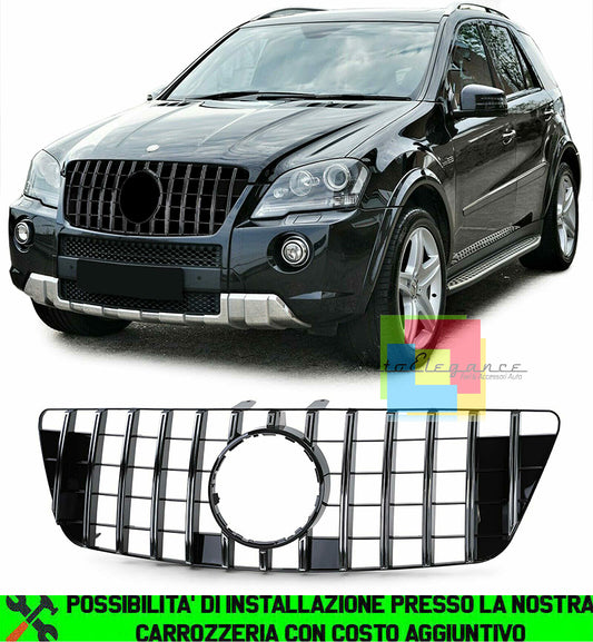 MERCEDES ML W164 2009 TO 2011 LIFT FRONT GRILLE AMG LOOK CHROME PROFILES