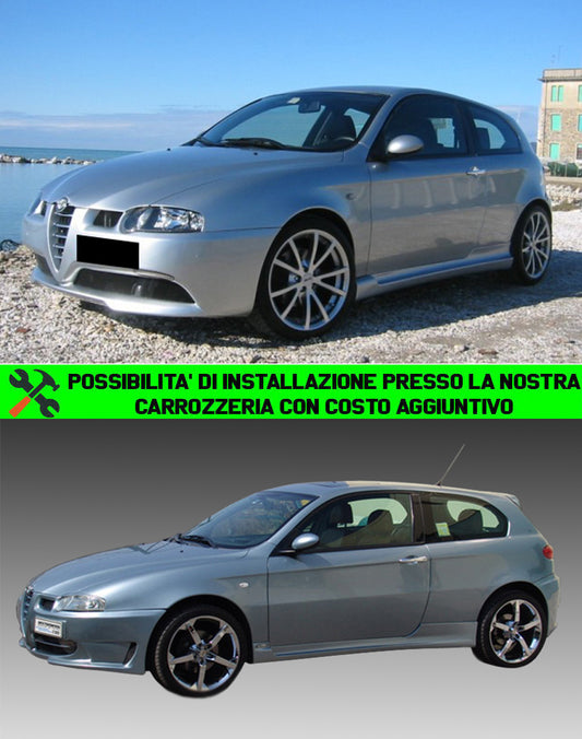 ALFA ROMEO 147 3 PORTE MINIGONNE LATERALI SOTTO PORTA ABS / PLASTIC GTA LOOK AUTOELEGANCERICAMBI