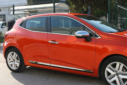 RENAULT CLIO 5 CORNICE FINESTRINI MODANATURA INOX CROMATE