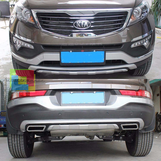 FRONT + REAR BUMPER SPOILER FOR KIA SPORTAGE 2010-2015 IN ABS