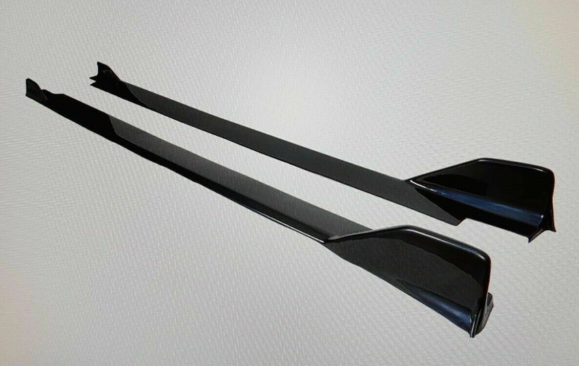 SEAT IBIZA 6J SPOILER FR SPOILER LATERALI SOTTO MINIGONNA ABS NERO SPLITTER