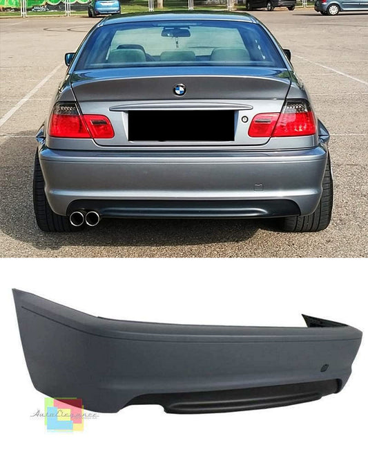 BMW SERIE 3 E46 COUPE CABRIO 1999-2007 PARAURTI POSTERIORE M-Technik LOOK ABS AUTOELEGANCERICAMBI