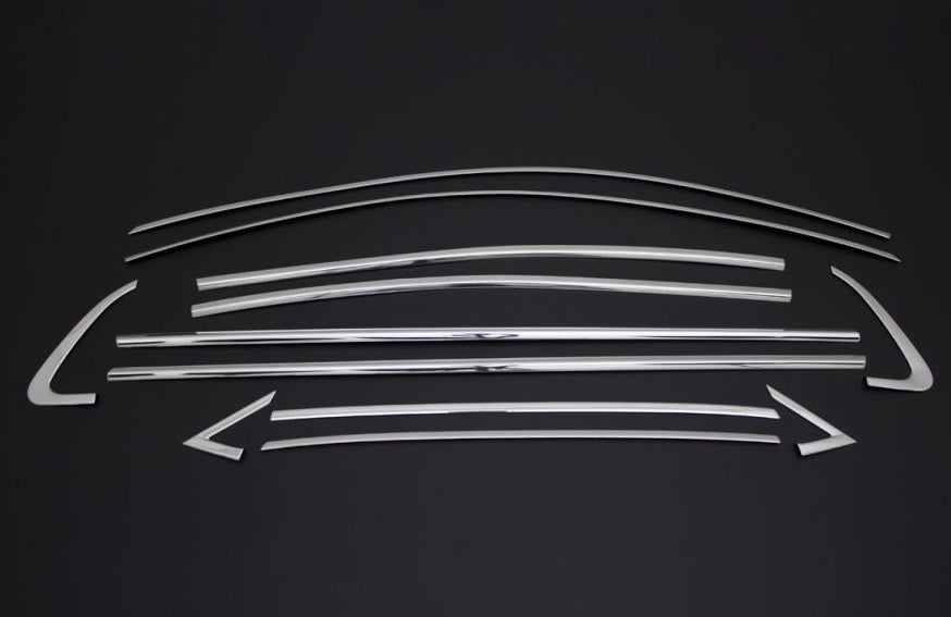 RENAULT CLIO 5 CORNICE FINESTRINI MODANATURA INOX CROMATE