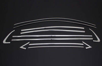 RENAULT CLIO 5 CORNICE FINESTRINI MODANATURA INOX CROMATE