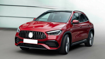 MERCEDES GLA H247 AMG 2020-2023 GRIGLIA ANTERIORE AMG LOOK GT-R PROFILI SATINATI
