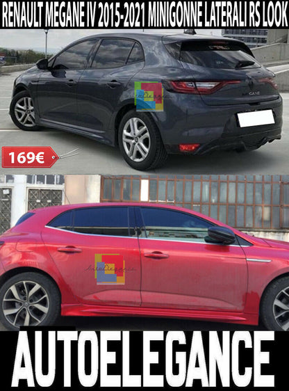 RENAULT MEGANE 4 IV 2015-2021 SIDE SKIRTS UNDER DOOR RS ABS / PLASTIC