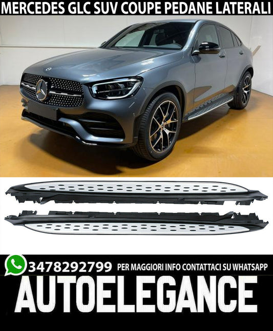 PEDANE LATERALI MERCEDES GLC COUPE C253 2019+ RESTYLING SOTTOPORTA DESIGN AMG