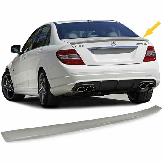 MERCEDES W204 SEDAN 2007-2012 REAR SPOILER HOOD LOOK C63 AMG