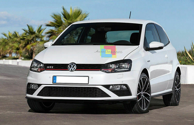 VW POLO 6R 6C 2009-2017 PARAURTI ANTERIORE DESIGN SPORTIVO GTI IN ABS