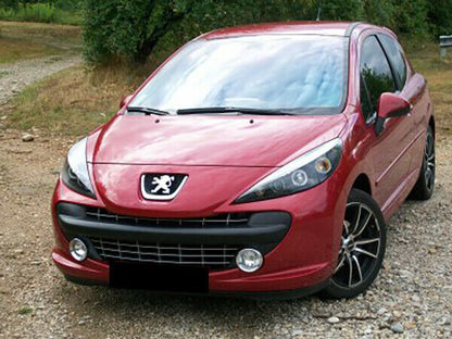 PEUGEOT 207 2006-2012 FARI ANTERIORI NERI LENTICOLARI ANGEL EYES