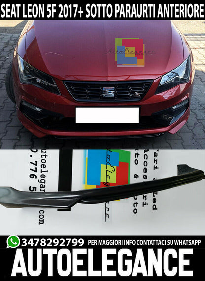 SEAT LEON 5F 2017+ LIFT SPOILER LOOK FR SPOILER SOTTO PARAURTI ANTERIORE ABS