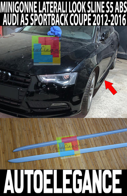 SIDE SKIRTS AUDI A5 S5 Restyling 2012+ S-LINE LOOK SIDE SILLS