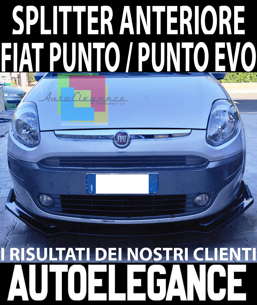 FIAT GRANDE PUNTO/ PUNTO EVO SPLITTER UNDER FRONT BUMPER ABS
