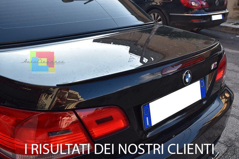 BMW SERIE 3 E92 E93 COUPE CABRIO 06-11 SPOILER POSTERIORE SUL COFANO LOOK M3 AUTOELEGANCERICAMBI