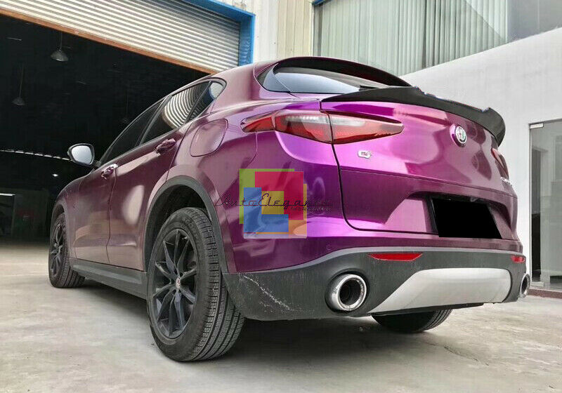 ALFA ROMEO STELVIO TRUNK SPOILER ABS GLOSSY BLACK ABS SPORTS HOOD