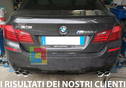 DIFFUSORE POSTERIORE BMW SERIE 5 F10 F11 TERMINALI DOPPIA USCITA