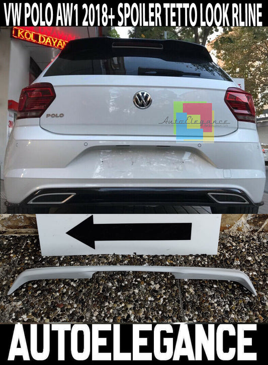SPOILER POSTERIORE TETTO VW POLO AW1 2017+ LOOK RLINE