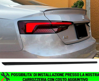 AUDI A5 5F COUPE 2016+ SPOILER POSTERIORE SUL COFANO IN ABS LOOK SLINE AUTOELEGANCERICAMBI