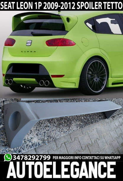 SPOILER POSTERIORE SEAT LEON 1P MK2 2009-2012 RESTYLING SUL TETTO 0111