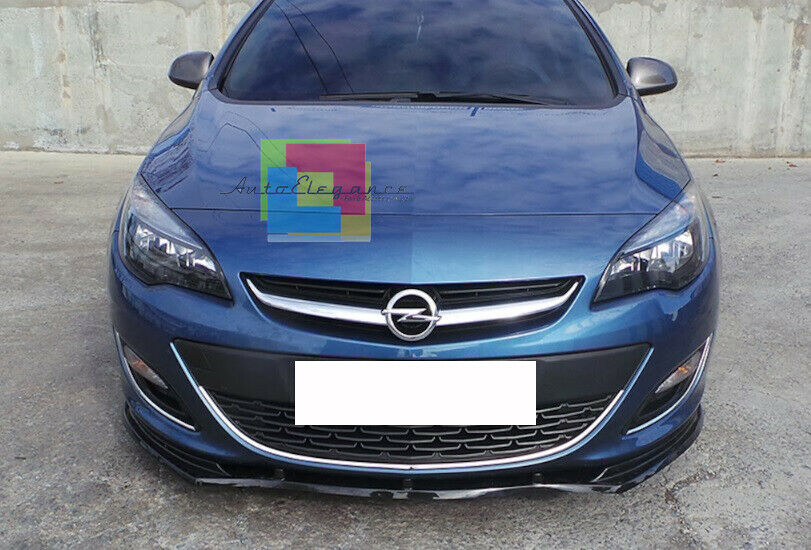 0141 OPEL ASTRA J LIP SPOILER SOTTO PARAURTI ANTERIORE ABS NERO AUTOELEGANCERICAMBI